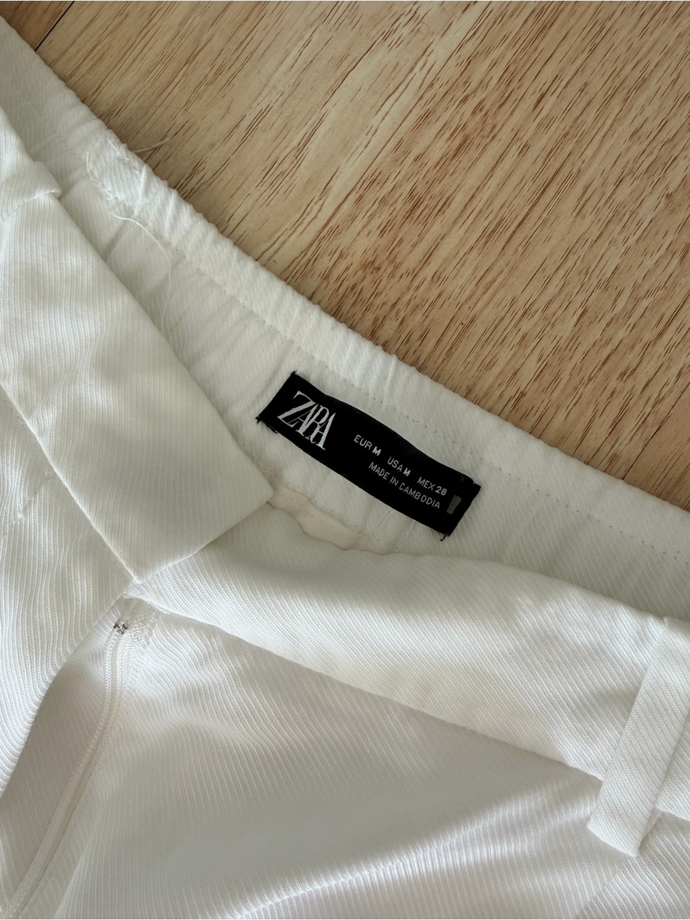 ZARA White Chinos - Slim Tailored Fit High waisted size M
